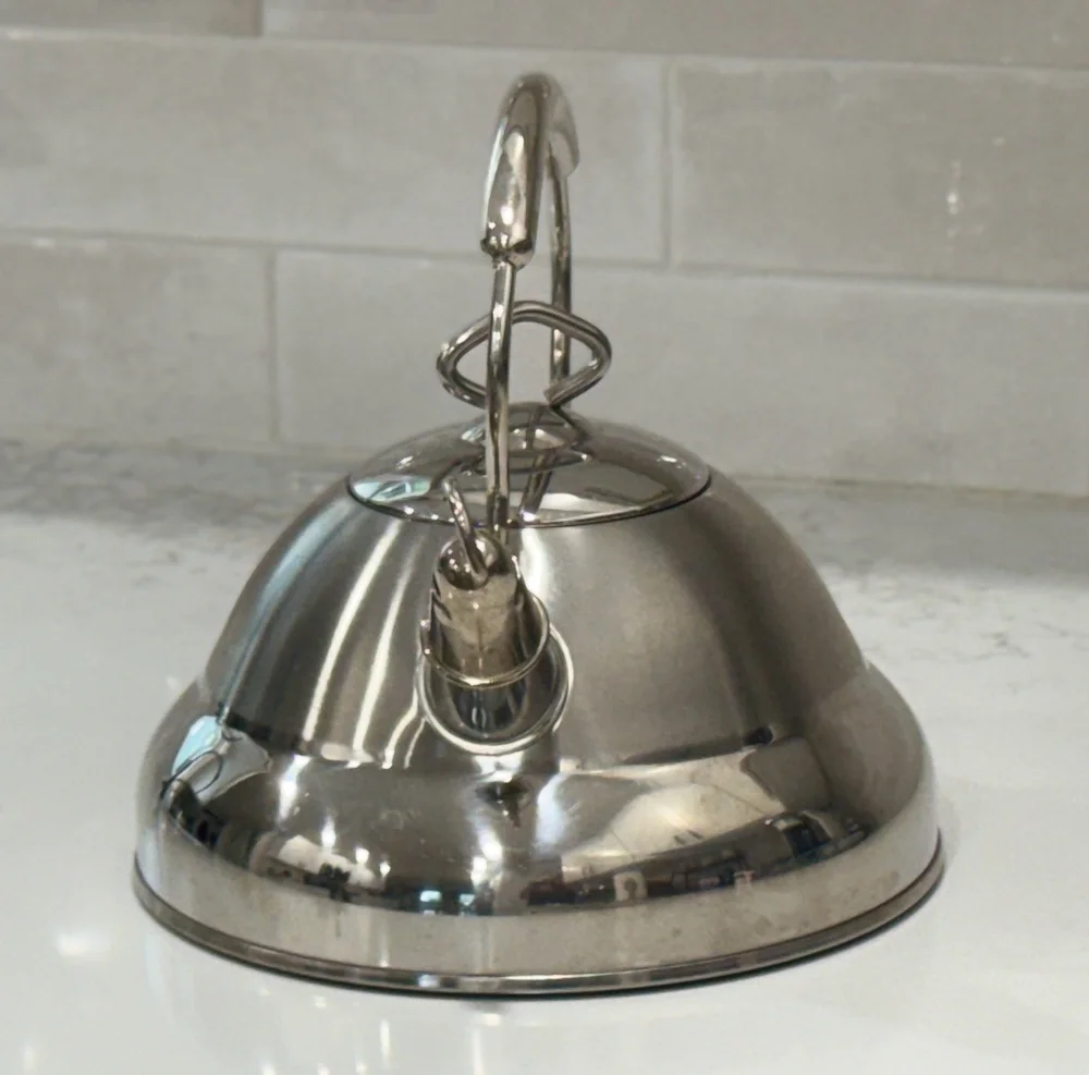 Culinary Essentials Professional Stainless Steel Whistling Tea Kettle Pot 2.8 Qt